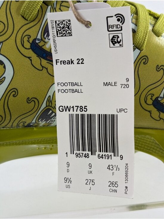 Adidas Freak 22 x The Simpsons Kang & Kodos Football Cleats GW1785 Men’s 9.5 NEW